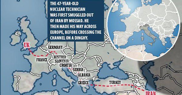 MI6 skupaj s CIA in Mossadom izkoristili migrantsko krizo in pretihotapili pomembnega iranskega jedrskega fizika do Velike Britanije in to preko Slovenije!