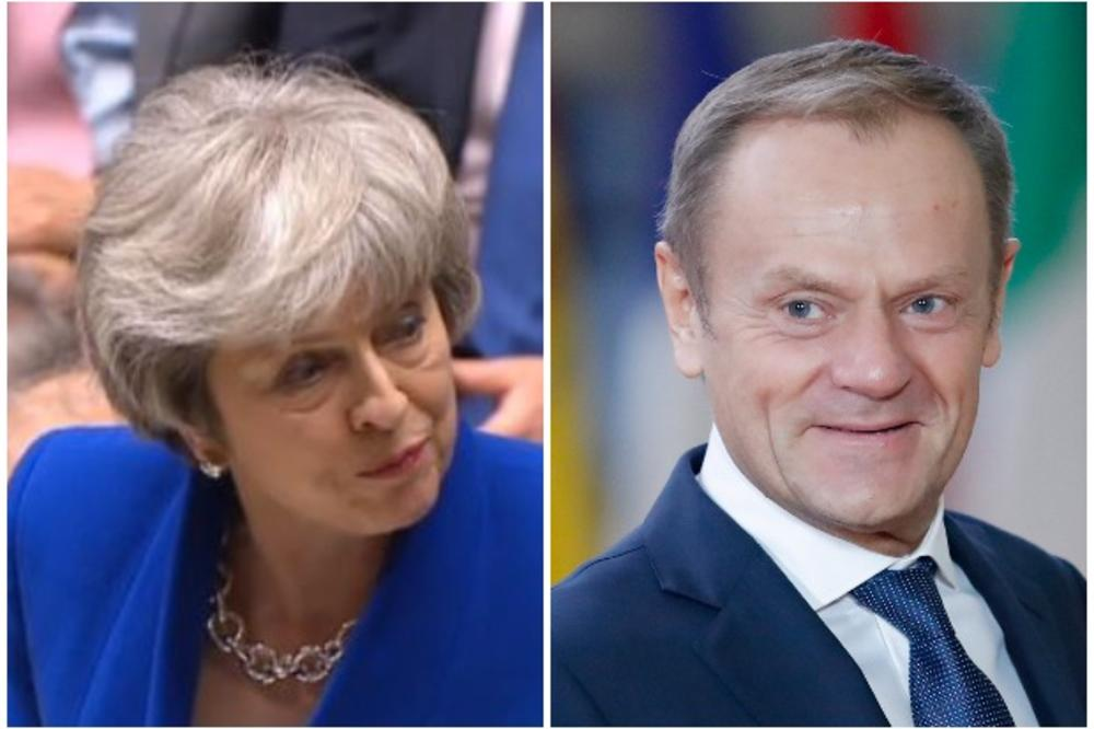 Mayeva tudi uradno zaprosila za odlog brexita! Tusk: Pripravljeni smo tudi na to, da Britanija odide brez dogovora!