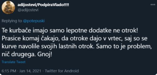 Zapisi na Twitterju dosegli novo dno, ki presega celo nivo gostilniških debat – Pregreto politično ozračje v zadnjem tednu se odraža tudi na družbenih omrežjih